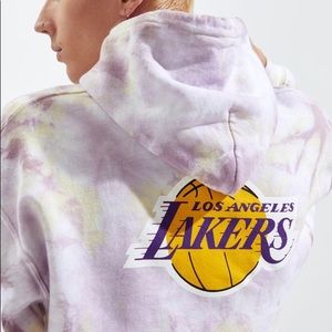 NBA Lakers Tie Dye Hoodie Sweatshirt-L